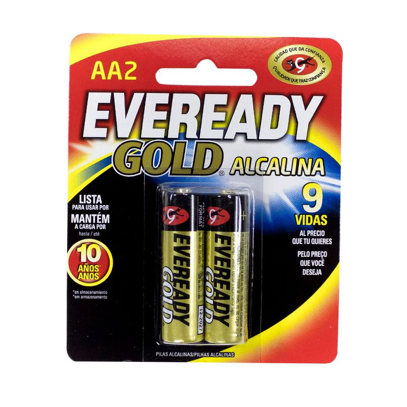 PILAS ALCALINAS AA EVEREADY C/2