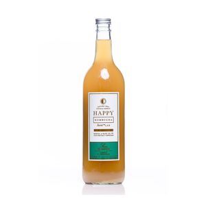 HAPPY KOMBUCHA LIMON Y JENGIBRE FRASCO DE VIDRIO 750 ML