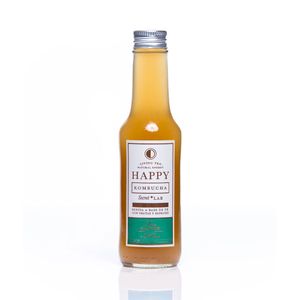 HAPPY KOMBUCHA LIMON Y JENGIBRE FRASCO DE VIDRIO 175 ML