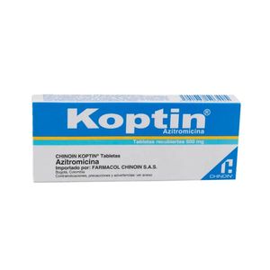 KOPTIN TABLETAS 500 MG CAJA X 3 UNDS