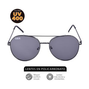 GAFAS SOL ALUMINUM U2 POLICARBO COLG DISPLAY X 1 UND
