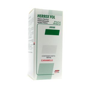 HERREX-FOL JARABE CARAMELO FRASCO 120 ML