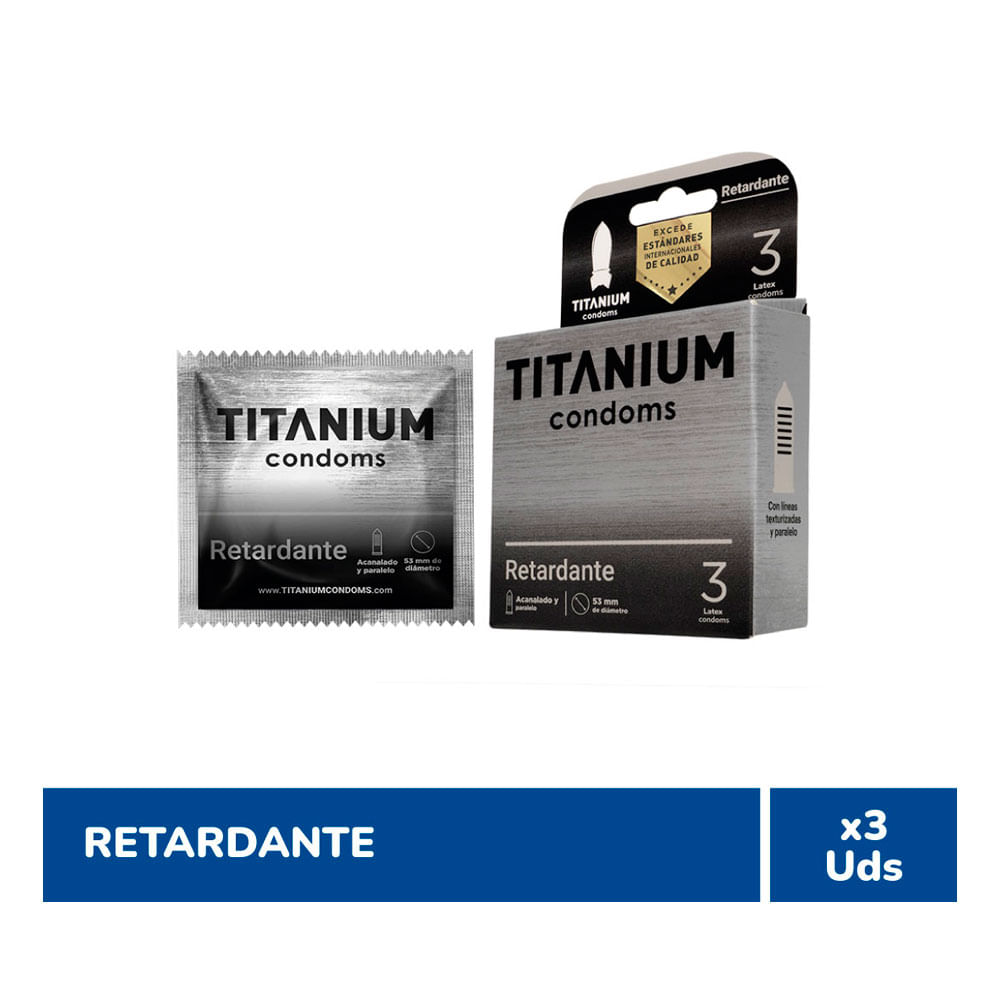CONDON RETARDANTE TITANIUM CAJA X 3 UNDS Farmacia Pasteur