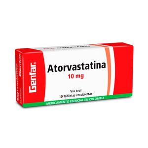 ATORVASTATINA GENFAR TABLETAS 10 MG