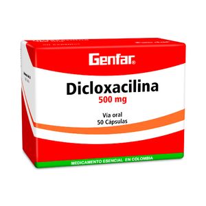 DICLOXACILINA GENFAR CAPSULAS 500 MG