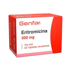 ERITROMICINA GENFAR TABLETAS 500 MG