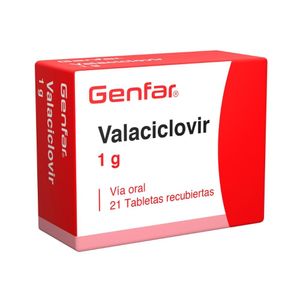 VALACICLOVIR GENFAR TABLETAS 1 G CAJA X 21 UNDS