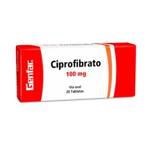 CIPROFIBRATO GENFAR (RG) TABLETAS 100 MG