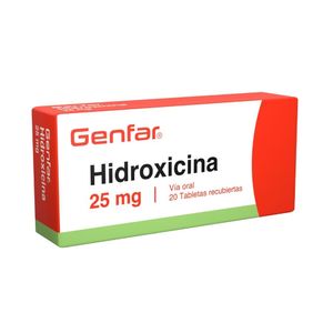 HIDROXICINA GENFAR TABLETAS 25 MG