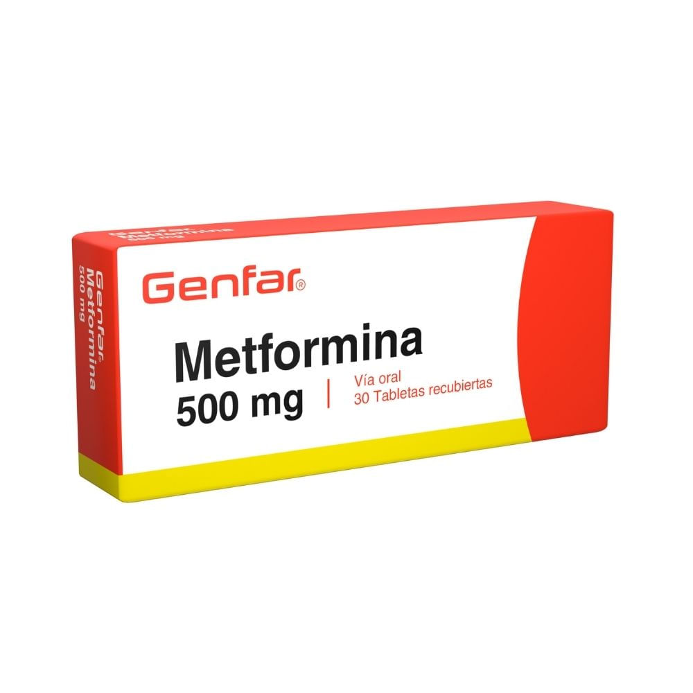 Pastillas metformina de 500 mg