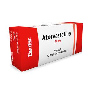 ATORVASTATINA GENFAR TABLETAS 20 MG