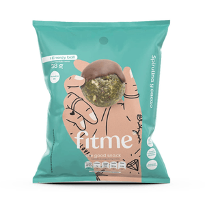 BOLITA DE ENERGIA FIDMI SPIRULINA Y CACAO BOLSA 36 G