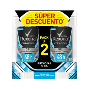 DESODORANTE GEL REXONA DEO AP XTRACOOL FRASCO 2 X 113G