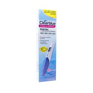 CLEARBLUE DIGITAL PRUEBA DE EMBARAZO CAJA X 1 UND