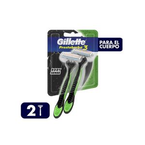 MAQUINA DE AFEITAR GILLETTE PRESTOBRBA BODY SENSE X 2 UNDS