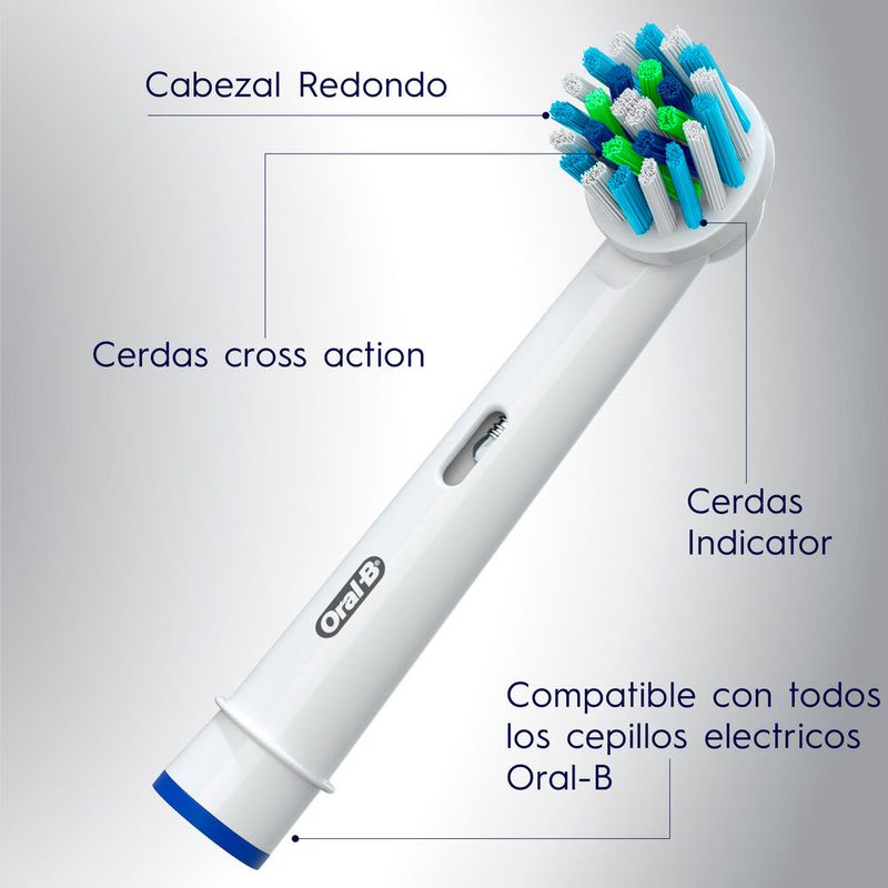 Oral B Repuesto Cepillo Dental Eléctrico Sensible x 2 Unidades