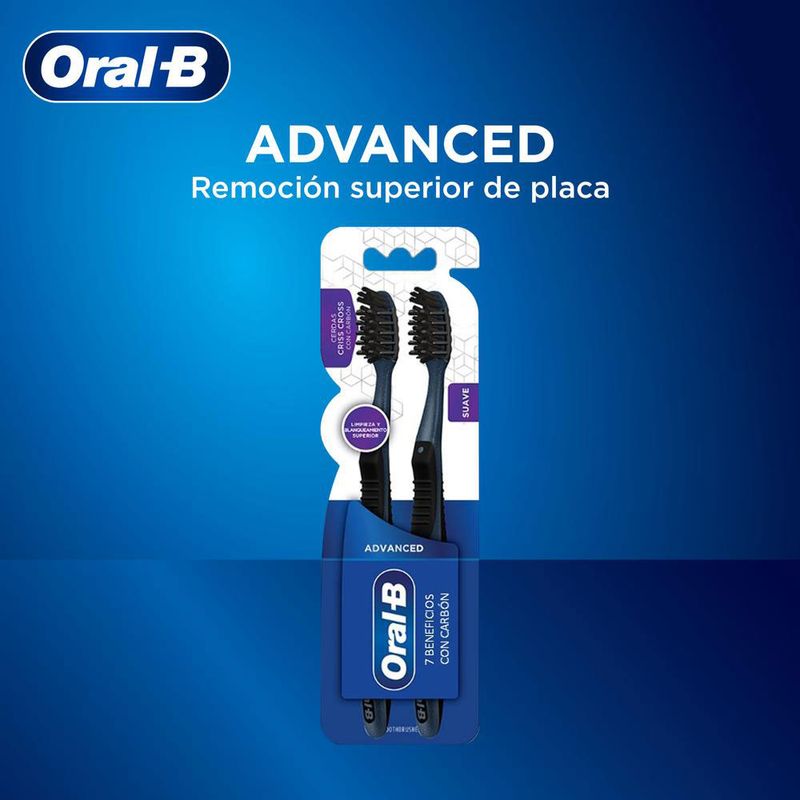 Cepillo Dental Oral B Para La Blancura De Tus Dientes Con Cerdas Suaves 2  Pack