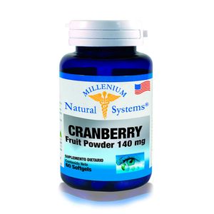 CRANBERRY FRUIT POWDER CAPSULAS BLANDAS 140 MG FRASCO X 60 UNDS