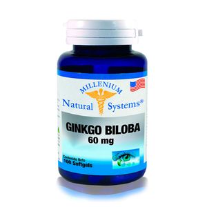 GINKGO BILOBA CAPSULAS BLANDAS 60 MG FRASCO X 100 UNDS