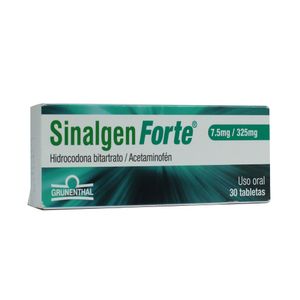 SINALGEN FORTE TABLETAS 7.5MG/325MG