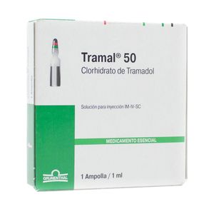 TRAMAL AMPOLLA 50 MG CAJA 1 ML