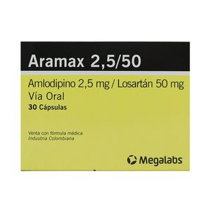 ARAMAX CAPSULAS 2.5MG/50MG
