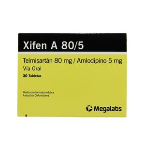 XIFEN A (RG) TABLETAS 80/5 MG