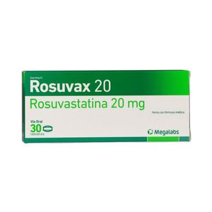 ROSUVAX TABLETAS 20 MG