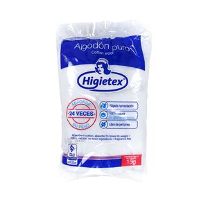 ALGODON HIGIETEX BOLSA 15 G