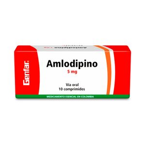 AMLODIPINO GENFAR TABLETAS 5 MG