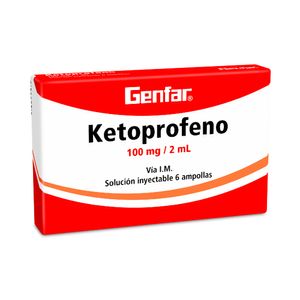 KETOPROFENO GENFAR 2ML AMPOLLAS 100 MG