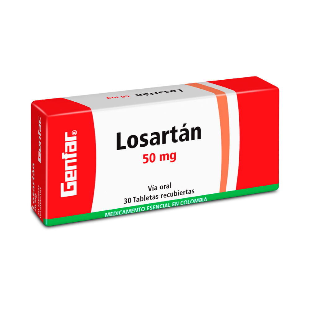 LOSARTAN GENFAR TABLETAS 50 MG - Farmacia Pasteur - Medicamentos y ...