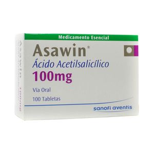 ASAWIN PEDIATRICO TABLETAS 100 MG