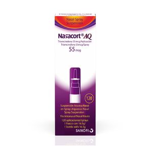 NASACORT-AQ SPRAY NASAL 55 MCG CAJA 120 DOSIS