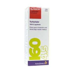 SYMBICORT TURBUHALER (RG) INHALADOR 160/4.5 MCG CAJA 120 DOSIS