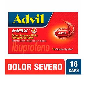 ADVIL MAX CAPSULAS 400 MG
