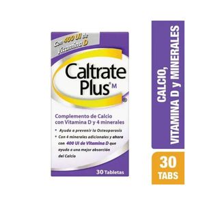 CALTRATE PLUS TABLETAS 600 MG