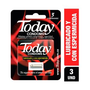 CONDON TODAY CON ESPERMICIDA PRESERVATIVOS X 3 UNDS