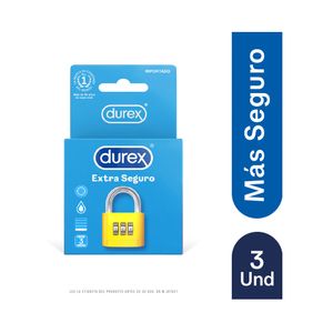 CONDON DUREX EXTRA SEGURO PRESERVATIVOS