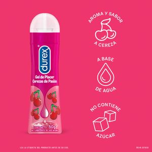 DUREX PLACER GEL CEREZA FRASCO 50 ML