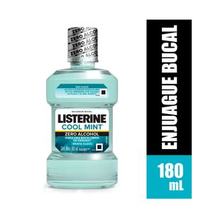 ENJUAGUE BUCAL LISTERINE COOL MINT ZERO FRASCO 180 ML