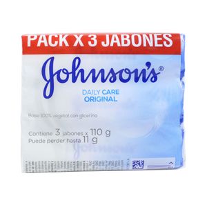 JABON JOHNSONS ORIGINAL BARRA 3 X 110GR