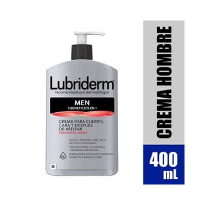 CREMA LUBRIDERM MEN CON FRAGANCIA FRASCO 400 ML