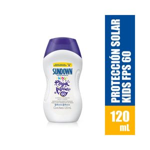 PROTECTOR SOLAR SUNDOWN KIDS SPF 60 FRASCO 120 ML