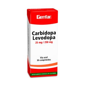 CARBIDOPA LEVODOPA.GENFAR COMPRIMIDOS 25/250 MG