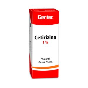 CETIRIZINA GENFAR GOTAS 1 % CAJA 15 ML