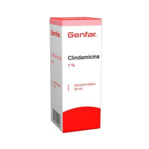 CLINDAMICINA GENFAR SOLUCION 1 % CAJA 30 ML