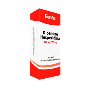 DIOSMINA/HESPERIDINA.GENFAR RG TABLETAS 450/50 MG