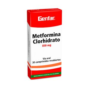 METFORMINA CLORHIDRATO.WINTH TABLETAS 850 MG