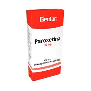 PAROXETINA GENFAR TABLETAS 20 MG
